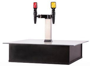 condiment dispenser on white background