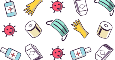 Graphic icons representing the current state of K-12 school foodservice