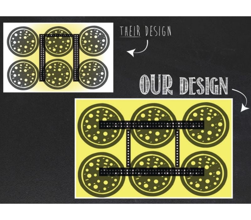 Marsal deck pizza oven burner H design