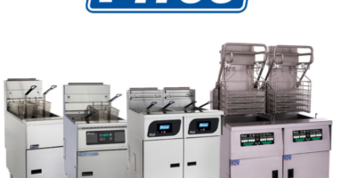 Pitco commercial fryer lineup with logo
