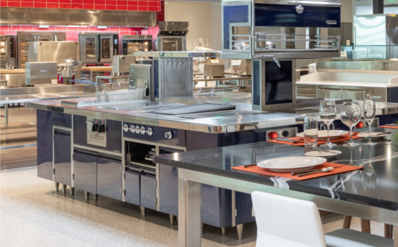 wide shot of the chefs cooking suite in the middleby mik