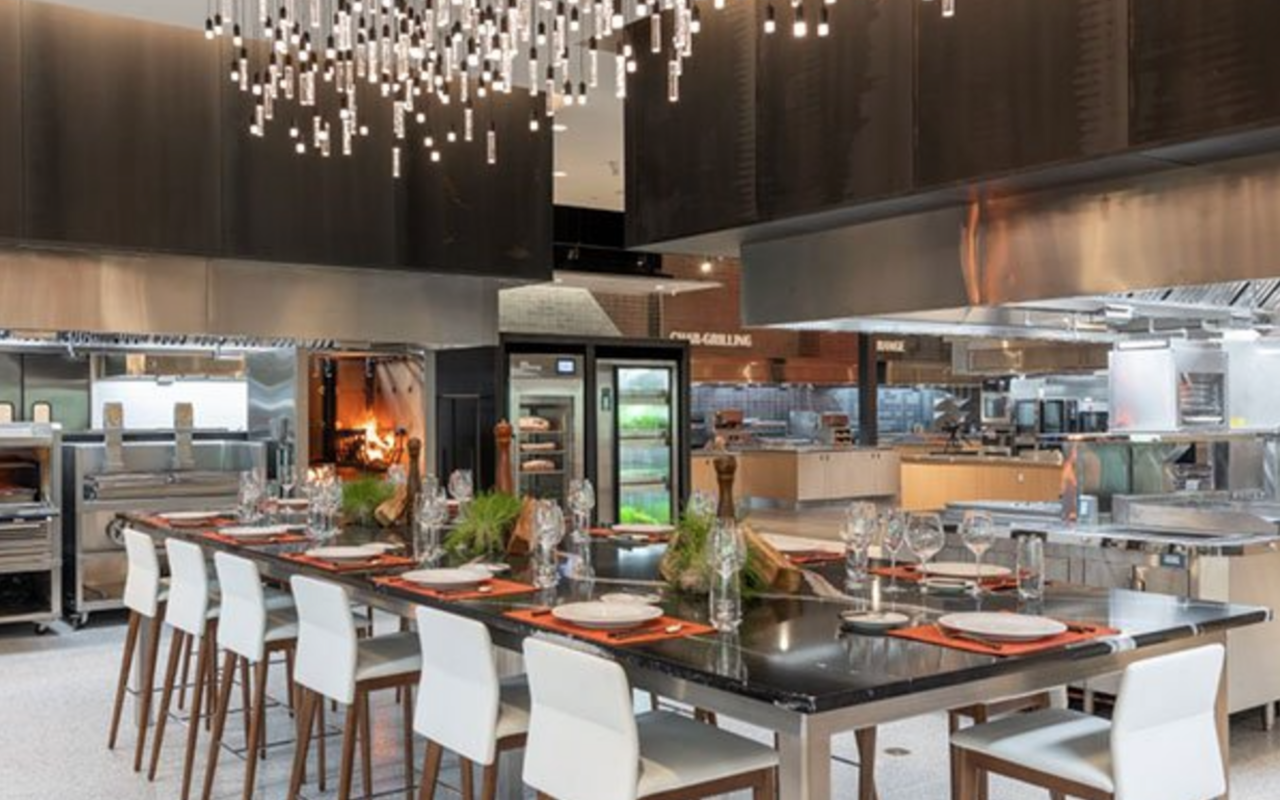 Wide shot of the elements cooking suite at the mik