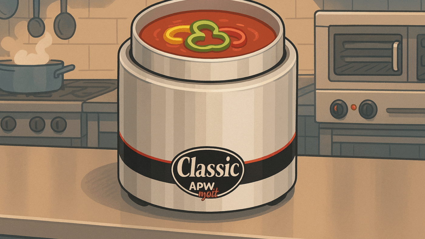 illustrated rendering of a apw wyott warmer